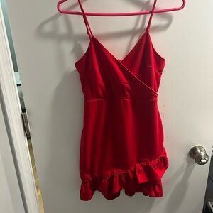 Lulu's Vibrant Red Dress